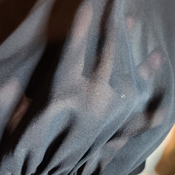 Marciano Silk Black Long Sleeve Sequin Mini Dress Size S - Picture 5 of 8